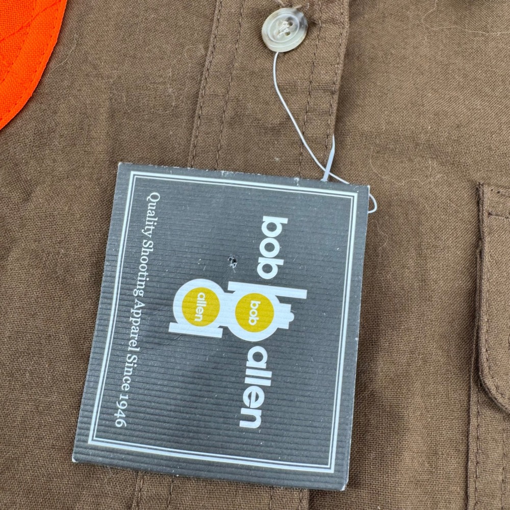 Bob Allen Hunting Shirt Womens L Brown Orange UglyDog Shooting HU127W New - Picture 8 of 12